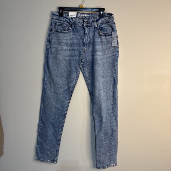 Nwt Original Use Men's Slim Fit Tapered Leg Light Blue Jeans Size 32x34 - Picture 1 of 9